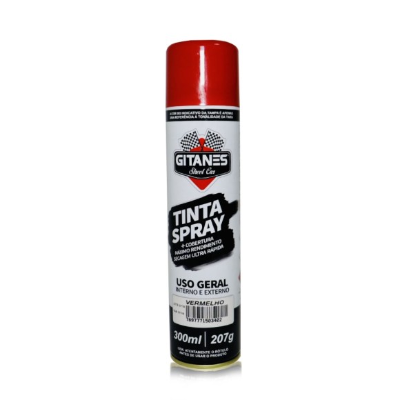 TINTA SPRAY VERMELHA GITANES 300 ML