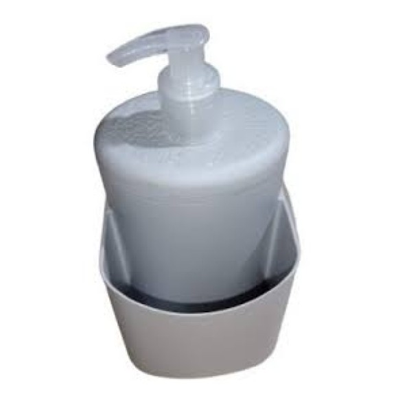 DISPENSER P/ DETERGENTE CINZA CVL 500ML.