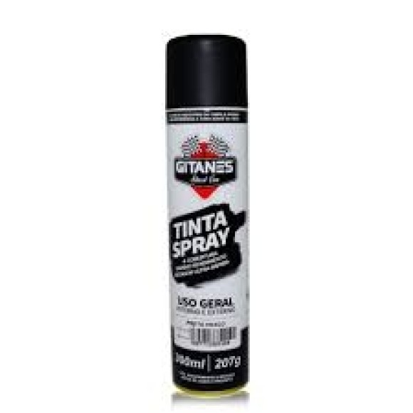 TINTA SPRAY PRETO FOSCO GITANES 300 ML