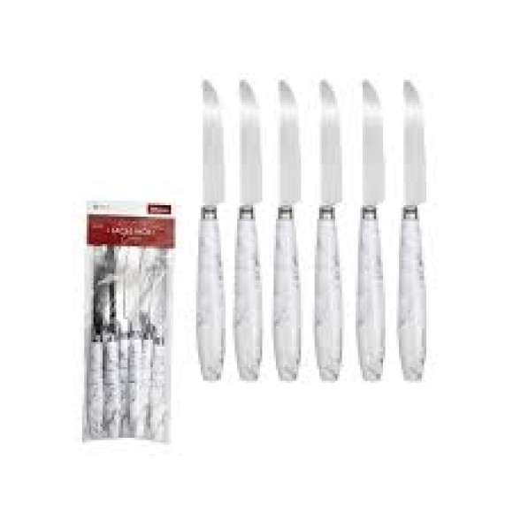 JG FACA CABO PLAST BRANCO 3 PCS