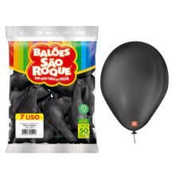 BALAO 7'' PRETO EB. S. ROQUE C/50