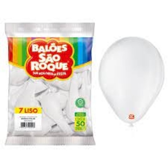 BALAO 7'' BRANCO POLAR S. ROQUE C/50