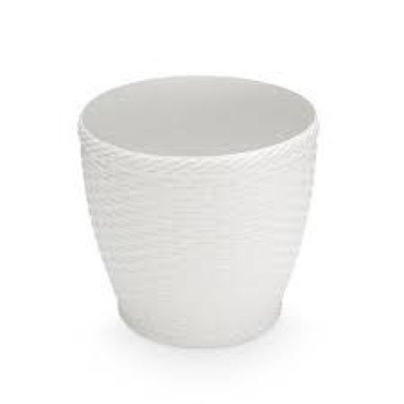 VASO RED. RATTAN BRANCO 22L