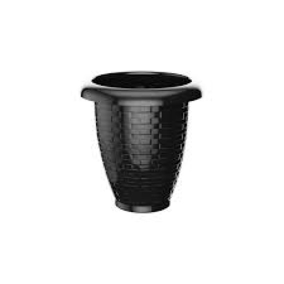 VASO RED. RATTAN N°20 PRETO 3 LITROS PRATIC