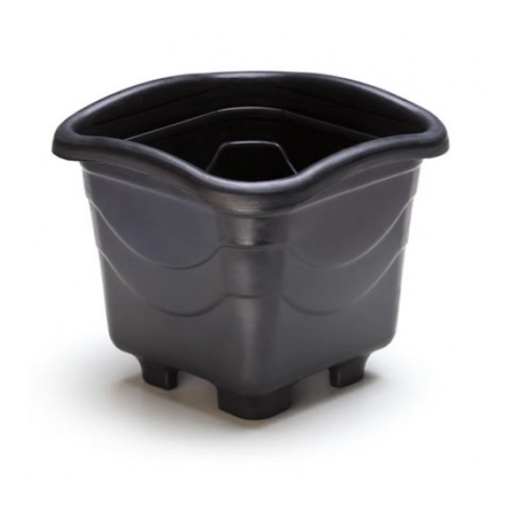 VASO QUADRADO EXTRA GDE PRETO